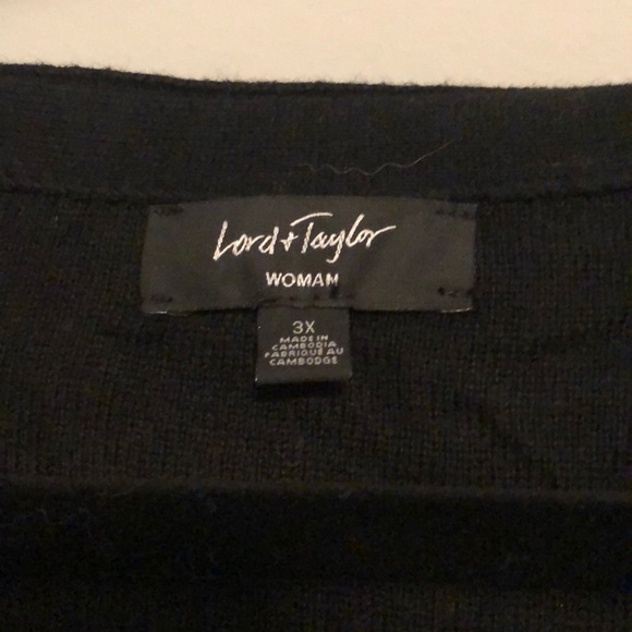 Lord & Taylor asymmetrical black sweater - Picture 6 of 6